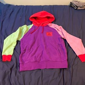 Teddy fresh color block hoodie